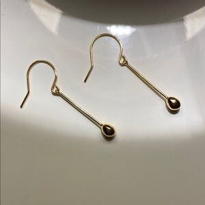 Gorjana Gold Minimalist Drop Earrings